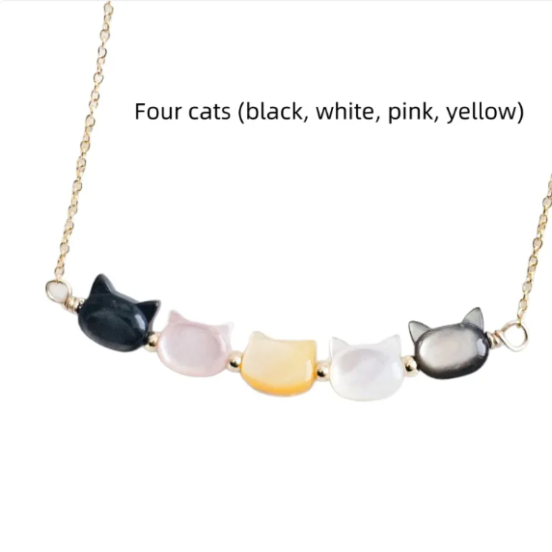 Miaura™ | Collier avec Pierre Précieuse et Forme de Chat