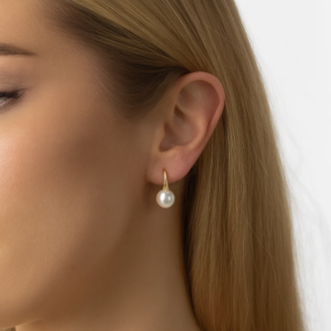 BOUCLES D'OREILLES À CROCHET DE PERLES